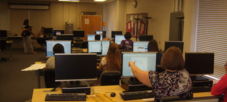 Students in one of our labs