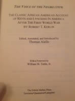 Voice of the Negro
